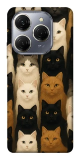 Чехол на TECNO Spark 20 Pro Colorful Cat Collage фото 1 Чехол на TECNO Spark 20 Pro Colorful Cat Collage фото 1 из 1