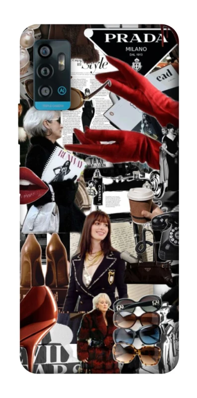 Чехол на ZTE Blade A71 Fashion collage ver.13 фото 1 из 1