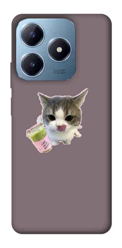 Чехол на Realme C63 cat matcha фото 1 из 1