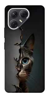 Чехол на TECNO Pova 7 Кот-подглядыватель v2 фото 1 из 1