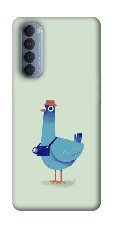 Чехол на Oppo Reno 4 Pro Голуб-детектив фото 1 из 1