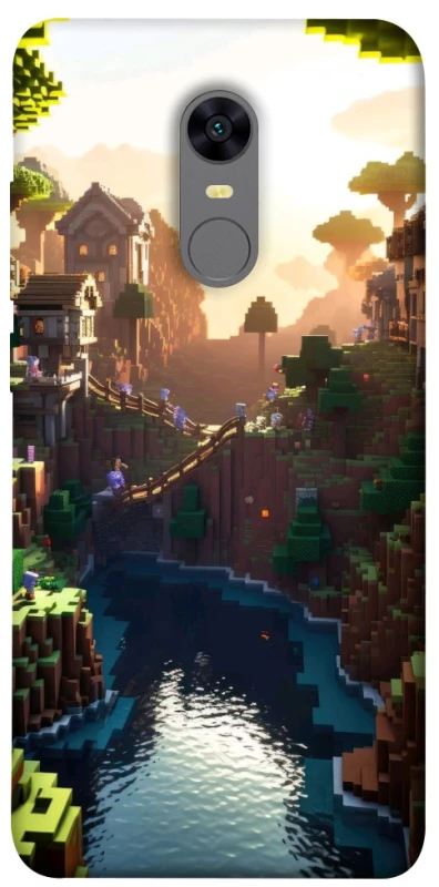 Чохол на Xiaomi Redmi 5 Plus / Redmi Note 5 (Single Camera) Minecraft sunset фото 1 з 1