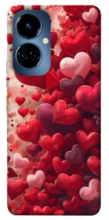 Чохол на TECNO Camon 19 Many hearts фото 1 з 1