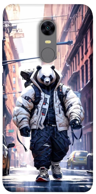 Чехол на Xiaomi Redmi 5 Plus / Redmi Note 5 (Single Camera) Панда курьер фото 1 из 1