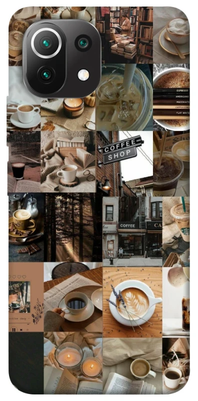 Чохол на Xiaomi Mi 11 Lite Coffee collage ver.3 фото 1 з 1