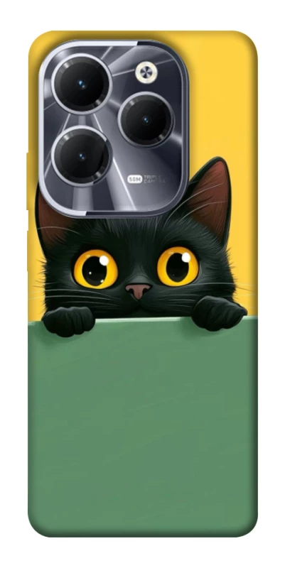 Чохол на Infinix Hot 40 Pro Black cat v2 фото 1 з 1