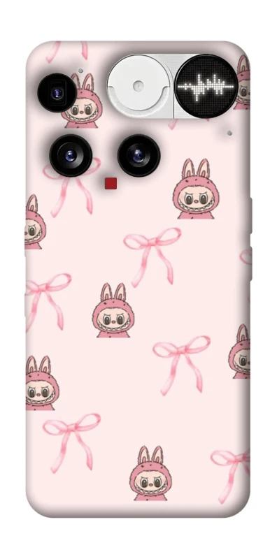 Чехол на Nothing Phone (3) Pink bows and Labubus фото 1 из 1