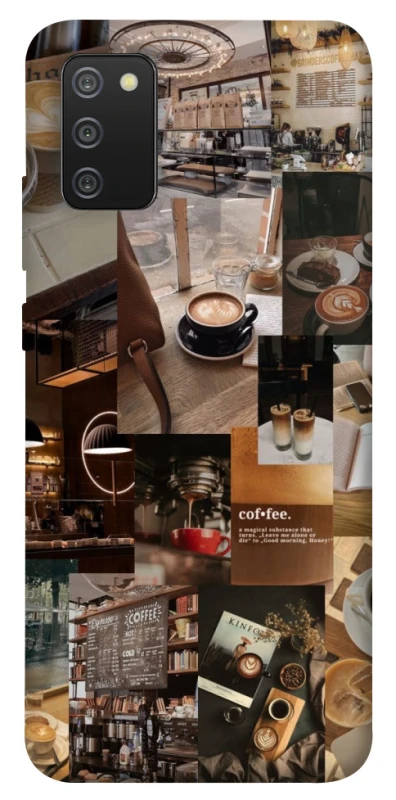 Чохол на Samsung Galaxy A02s Coffee collage ver.2 фото 1 з 1