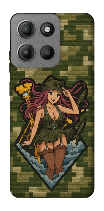 Чехол на Motorola Moto G15 Power Military Waifu фото 1 из 1