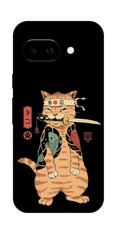 Чехол на Google Pixel 9a Кот-самурай фото 1 из 1
