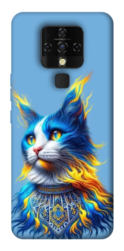 Чохол на TECNO Camon 16 SE Кіт патріот фото 1 з 1