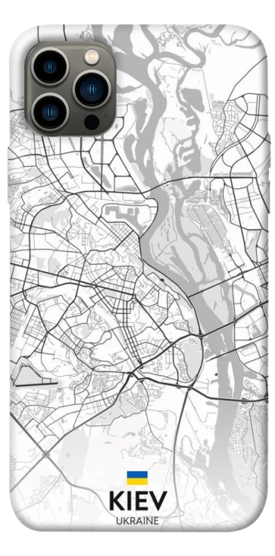 Чохол на Apple iPhone 12 Pro (6.1") Kiev white map фото 1 з 1