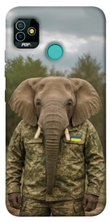 Чехол на TECNO POP 5 Слон защитник фото 1 из 1