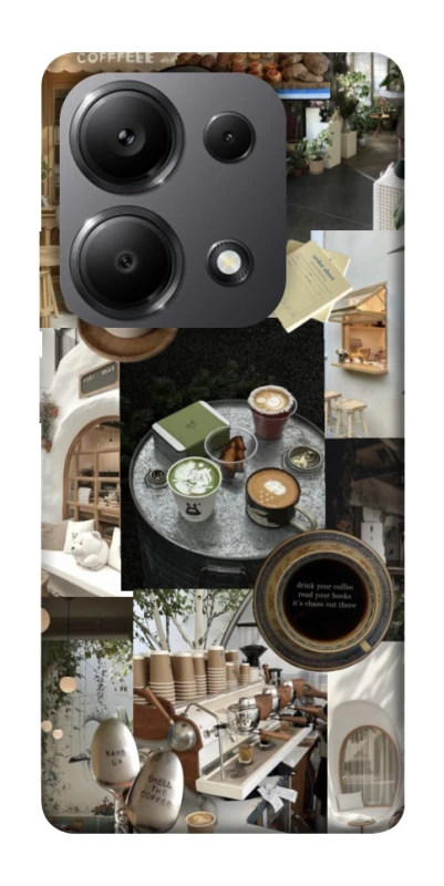 Чехол на Xiaomi Redmi Note 13 Pro 4G Coffee collage ver.4 фото 1 из 1