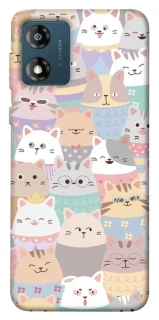 Чехол на Motorola Moto E13 Funny Kittens ver.2 фото 1 из 1