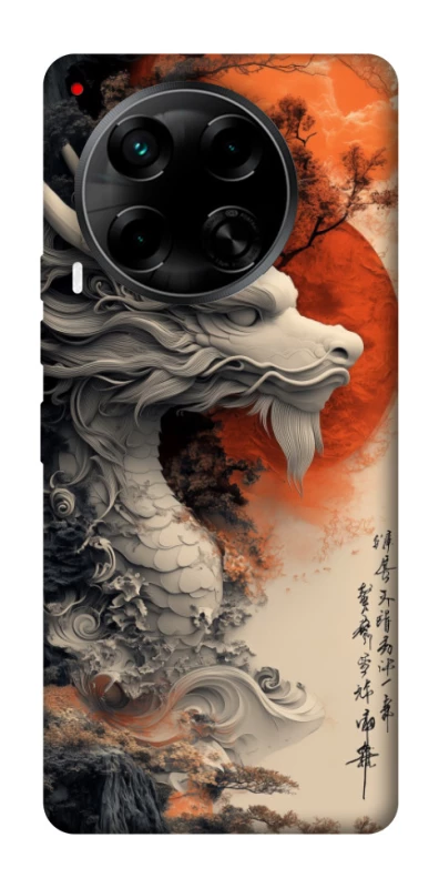 Чохол на TECNO Camon 30 (CL6) white dragon фото 1 з 1