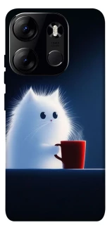 Чехол на Tecno Spark Go 2023 Чехол кот с кофе фото 1 из 1