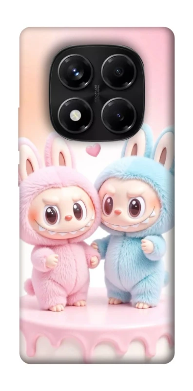 Чехол на Xiaomi Redmi Note 14 Pro 5G Labubu Twins фото 1 из 1