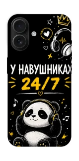Чохол на Apple iPhone 16 У навушниках 24/7 фото 1 з 1