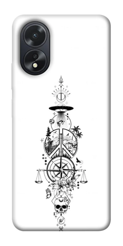 Чехол на Oppo A18 Tattoo ver.7 фото 1 из 1