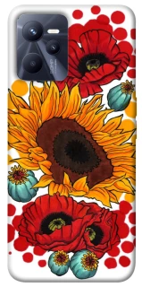 Чехол на Realme C35 Подсолнечники и маки фото 1 из 1