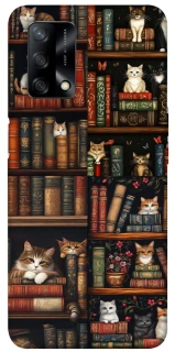 Чохол на Oppo A74 4G Cats & Books фото 1 з 1