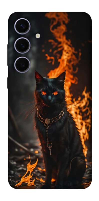 Чохол на Samsung Galaxy S25+ Вогняний кіт фото 1 з 1