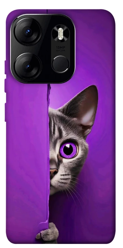 Чехол на Tecno Spark Go 2023 Кот-подглядыватель фото 1 из 1