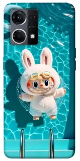 Чехол на Oppo Reno 7 4G Labubu in the pool ver.2 фото 1 из 1