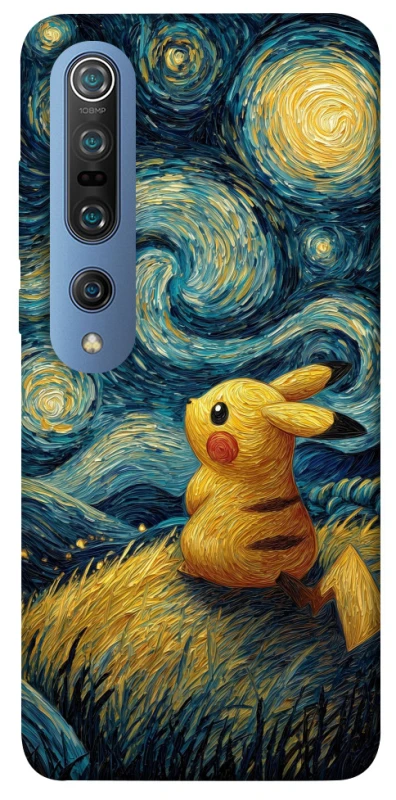 Чохол на Xiaomi Mi 10 / Mi 10 Pro Pikachu and Van Gogh фото 1 з 1