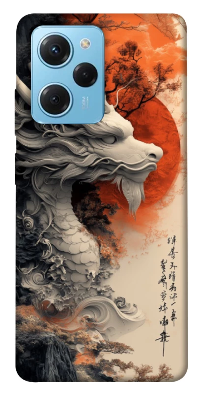 Чохол на Xiaomi Poco X5 Pro 5G white dragon фото 1 з 1