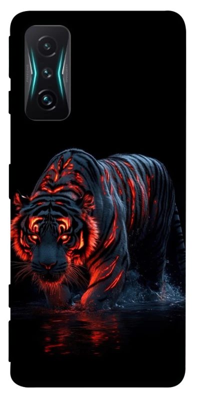 Чохол на Xiaomi Redmi K50 Gaming fire tiger фото 1 з 1