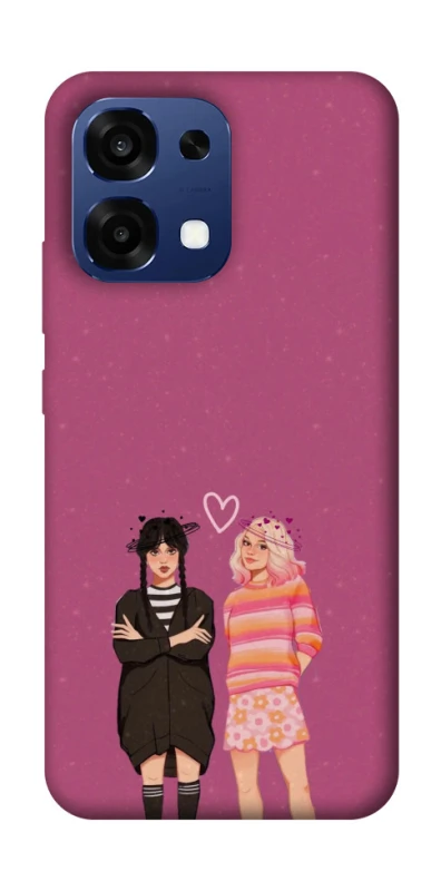 Чехол на Oppo A6 Pro 4G/5G Raven & Rainbow Wednesday фото 1 из 2
