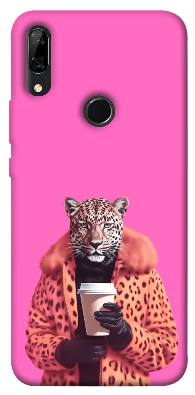 Чохол на Huawei P Smart Z Леопард з кавою фото 1 з 1