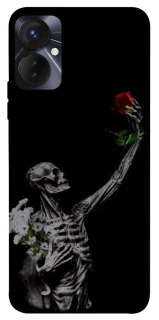 Чехол на TECNO Spark 9 Pro (KH7n) Skeleton vs Rose фото 1 из 1