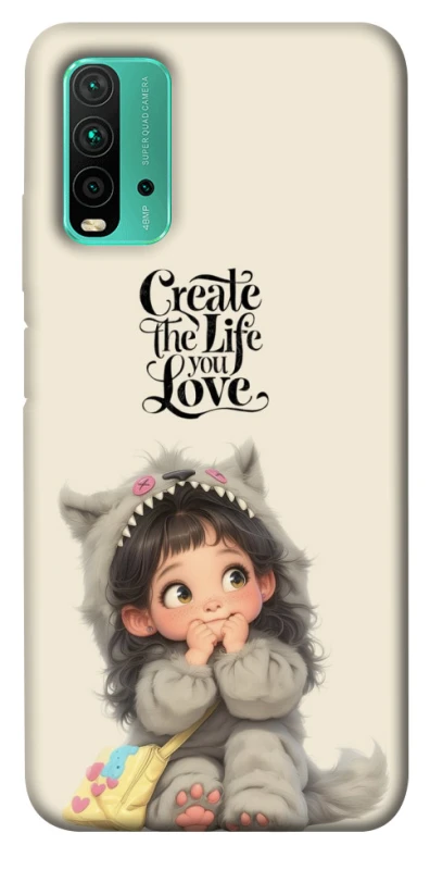 Чохол на Xiaomi Redmi Note 9 4G / Redmi 9 Power Create the life you love фото 1 з 1