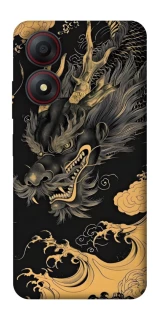 Чохол на ZTE Blade A34 4G gold dragon фото 1 з 1