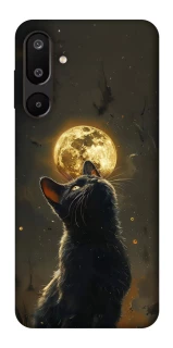 Чохол на Samsung Galaxy M16 5G Кіт під місяцем v2 фото 1 з 1