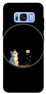 Чехол на Samsung G950 Galaxy S8 Cat and flower фото 1 из 1