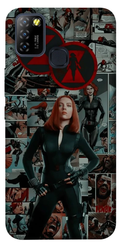 Чохол на Infinix Hot 10 Lite Black Widow фото 1 з 1