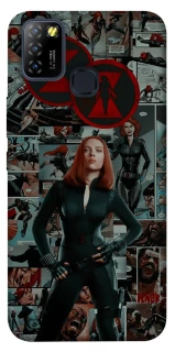 Чехол на Infinix Hot 10 Lite Black Widow фото 1 из 1