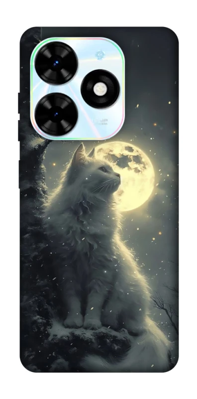 Чехол на TECNO Spark Go 2024 Кот под луной фото 1 из 1
