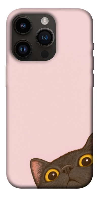 Чехол на Apple iPhone 14 Pro (6.1") Peeping cat фото 1 из 1