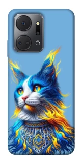 Чохол на Huawei Honor X7a Кіт патріот фото 1 з 1