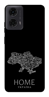 Чехол на Motorola Moto G04 Ukraine black map фото 1 из 1