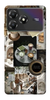 Чохол на ZTE Blade A36 Coffee collage ver.4 фото 1 з 1