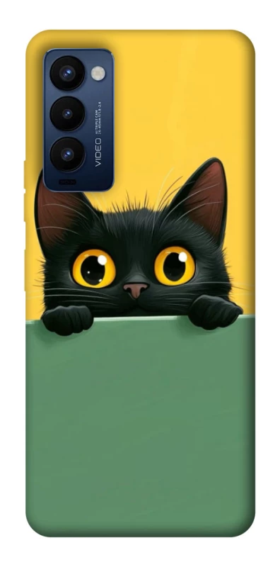 Чохол на TECNO Camon 18 Pro Black cat v2 фото 1 з 1