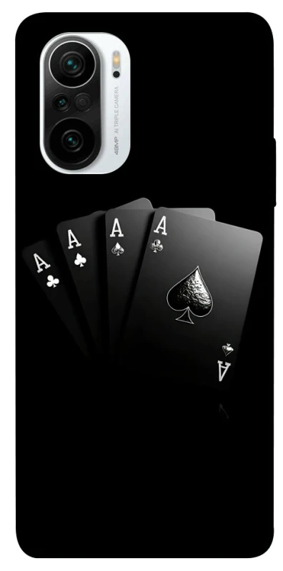 Чохол на Xiaomi Redmi K40 / K40 Pro / K40 Pro+ / Poco F3 Black Cards фото 1 з 1