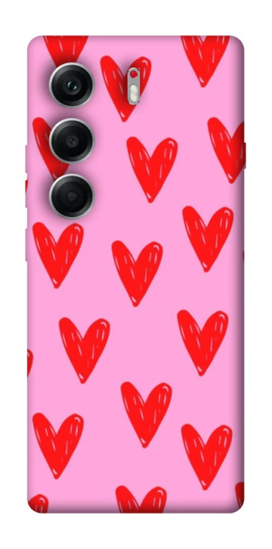 Чохол на Tecno Camon 40 Red hearts 2 фото 1 з 1