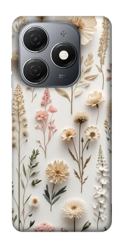 Чохол на TECNO Spark 20 Floral design ver.1 фото 1 з 1